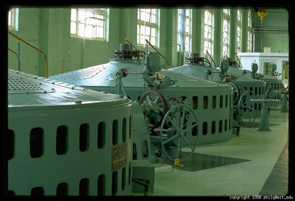 Vintage Hydroelectric Power Plant history with Pelton governors.